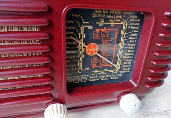 Krásné starožitné rádio Tesla Talisman 308U, top stav - 6