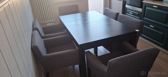 Ikea jedálenské stoličky s prateľným poťahom a stôl - 6