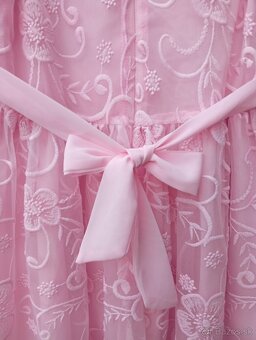 Ružové šaty dievča - 6