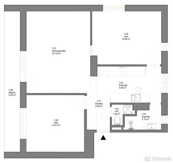 PREDAJ Slnečný 3i byt s garážou+záhradou v širšom centre LM - 6