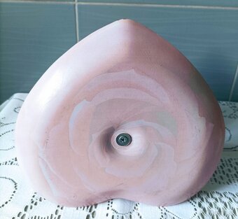 Etažér - sklo , porcelán - 6