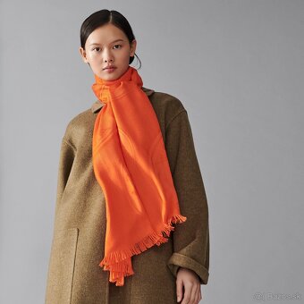 Štola Hermes New Libris Orange Vif - 6