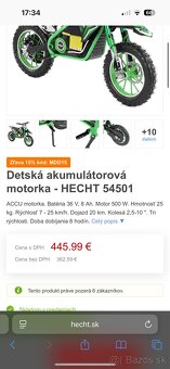 Elektricka detska motorka hecht - 6