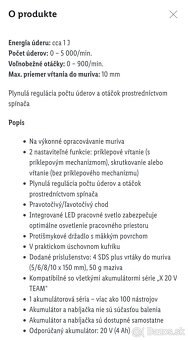 Aku vŕtacie kladivo PABH 20-Li D4 - NOVÉ - 6