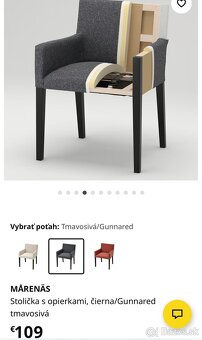 Predám jedálenský stôl + 6 stoličiek IKEA - 6