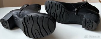U42 DÁMSKE kožené čierne čižmičky zn.ARA za 50eur - 6
