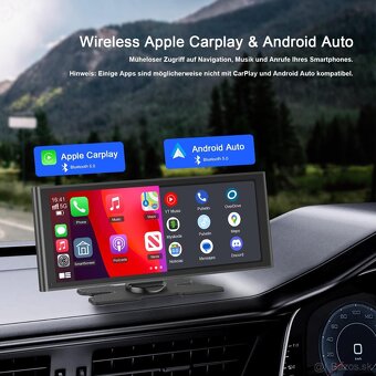 Bezdrôtová CarPlay a Android Auto obrazovka s cúvacou kamero - 6