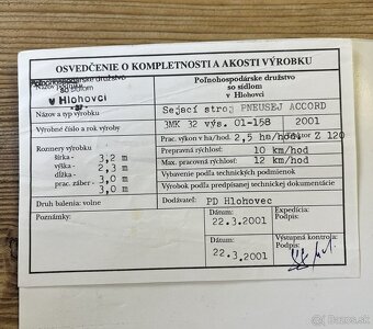 Sejacia kombinácia Pneusej s rotačnými bránami Kverneland - 6