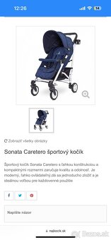 Športový kočík Sonata Caretero - 6