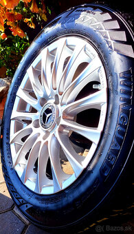 alu R16 5x112, zimné pneu 205/60,. Mercedes C, ako NOVÉ - 6