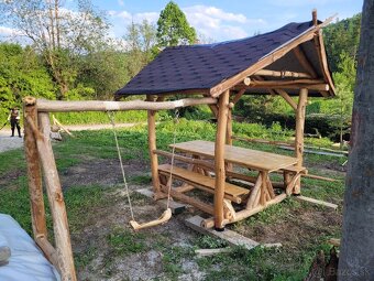 Posedenie do záhrady pre 8 ľudí + hojdačka - 6
