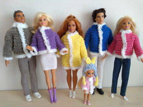 oblečenie vesty rolák šaty pre bábiky barbie ken - 6