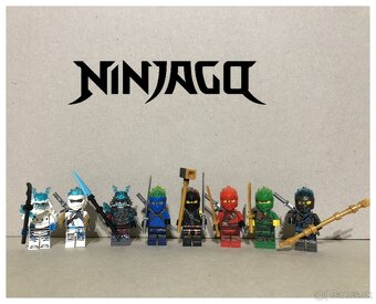 Figurky Ninjago - motorky (8ks) typ lego - nove, nehrane - 6