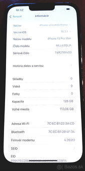 iPhone 13 Pro MAX 128 GB 88 % batéria veľmi pekný stav - 6