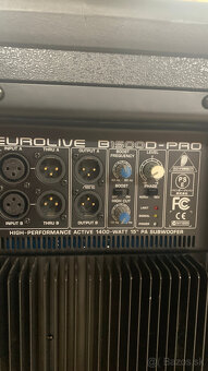 Behringer na EUROLIVE B1500D PRO aktívny subwoofer. - 6