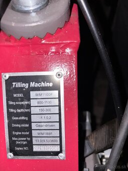 WEME 1100F  malotraktor kultivátor - 6