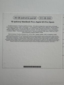 MacBook Pro 16” M3 Pro 36GB 512GB - 6