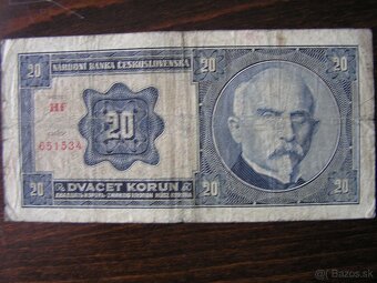 ČESKOSLOVENSKÁ BANKOVKA: 20-KORÚN-1926 - 6