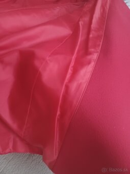 Čerevený flaušový kabát - 6