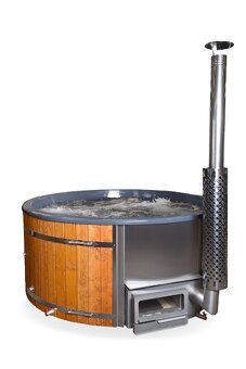 Hydromasážna vírivka, kaďa so zabudovanou pieckou - 6