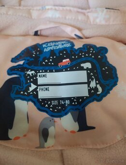 Tchibo zimný overal veľkosť 74/80 - 6