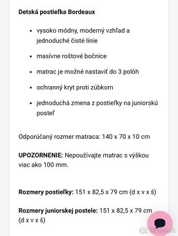 Detská postielka Charnwood 2v1 - 6