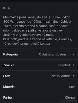 Elektrokolobezka Ninebot - 6