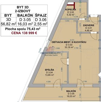 GREEN SIDE IX. - 2 - izbové byty s balkónmi - 6