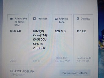 predám Lenovo thinkpad t450 - Intel core i5 - 8gb ram - ssd - 6