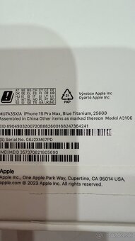 iPhone 15 pro max 256gb blue titanum - 6