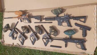 Paintball zbrane pre 8 ludi komplet - 6