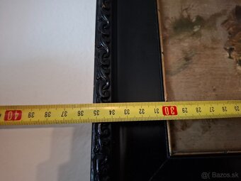 Predám starožitnú olejomalbu Leva na kartone 350 € - 6