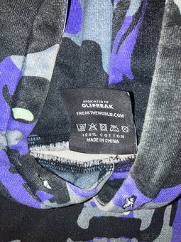 Mikina Freak premium camo allover hoodie (black) - 6