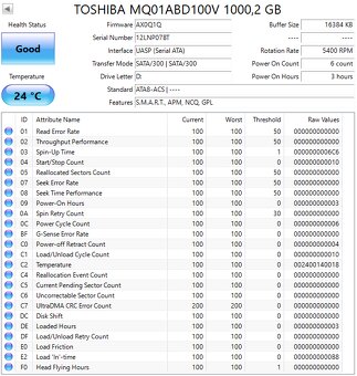 Externý HDD Seagate / Sonnics / Toshiba / WD 1TB - 6