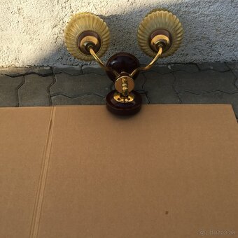 Set 2ks Retro Luster a Nastenna Lampa DRUKOV Vintage - 6