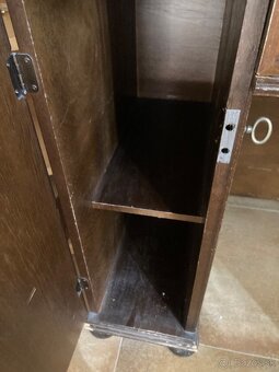 Starožitný drevený písací stôl - 6