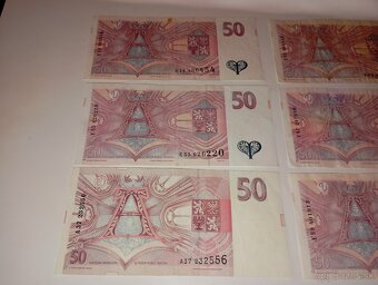 BANKOVKY 50 KČ 1993-1997, RŮZNÉ SÉRIE - 6