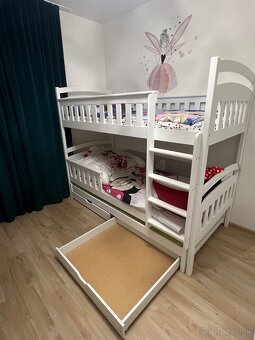 Poschodová posteľ s prísteľkou 90x200cm - 6