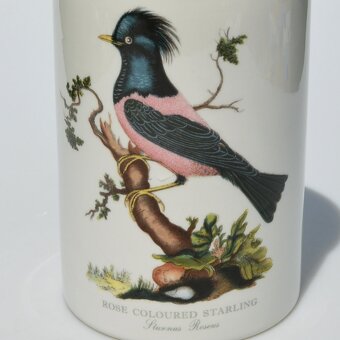 Dve vintage veľké dózy s dreveným vrchnákom Vtáky - 6