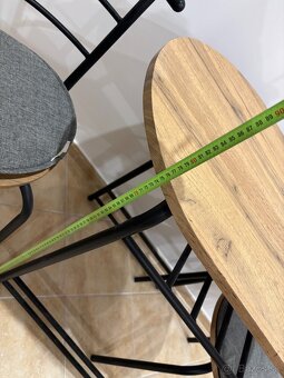 Jedálenský set (stôl + 2 stoličky) – Top stav - 6