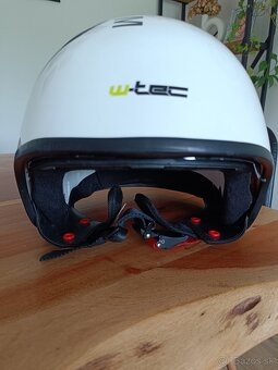 Helma na skúter W-Tec, biela, veľkosť XL (61cm) - 6