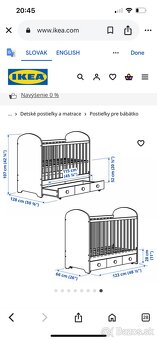 Detská postieľka sivá - 6