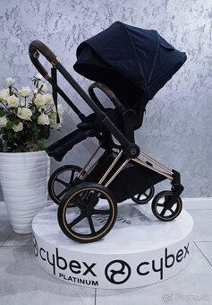TROJKOMBINÁCIA CYBEX PLATINUM ROSEGOLD PRIAM BLUE - 6