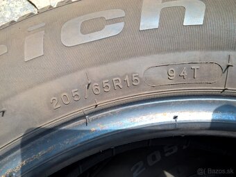 4 ks ZIMNÉ 205/65 R15 94H BF-GOODRICH a MICHELIN - OD 25€/ks - 6