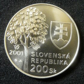 Slovenské strieborné 200 koruny bk - 6