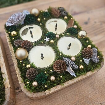 Adventné svietniky a machové obrazy - 6