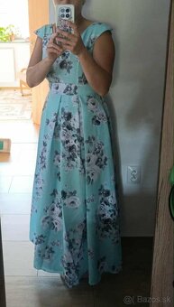 Kvetinové dlhé šaty - 6