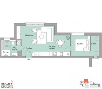 Exkluzívny , kompletne zariadený apartmán s vlastnou saunou - 6