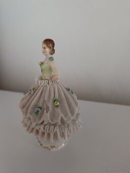 Krásna starožitná porcelánová balerína - 6