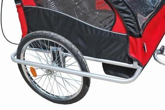 Cyklovozík , príves za bicykel 2v1 pre 1 alebo 2 deti, odpru - 6